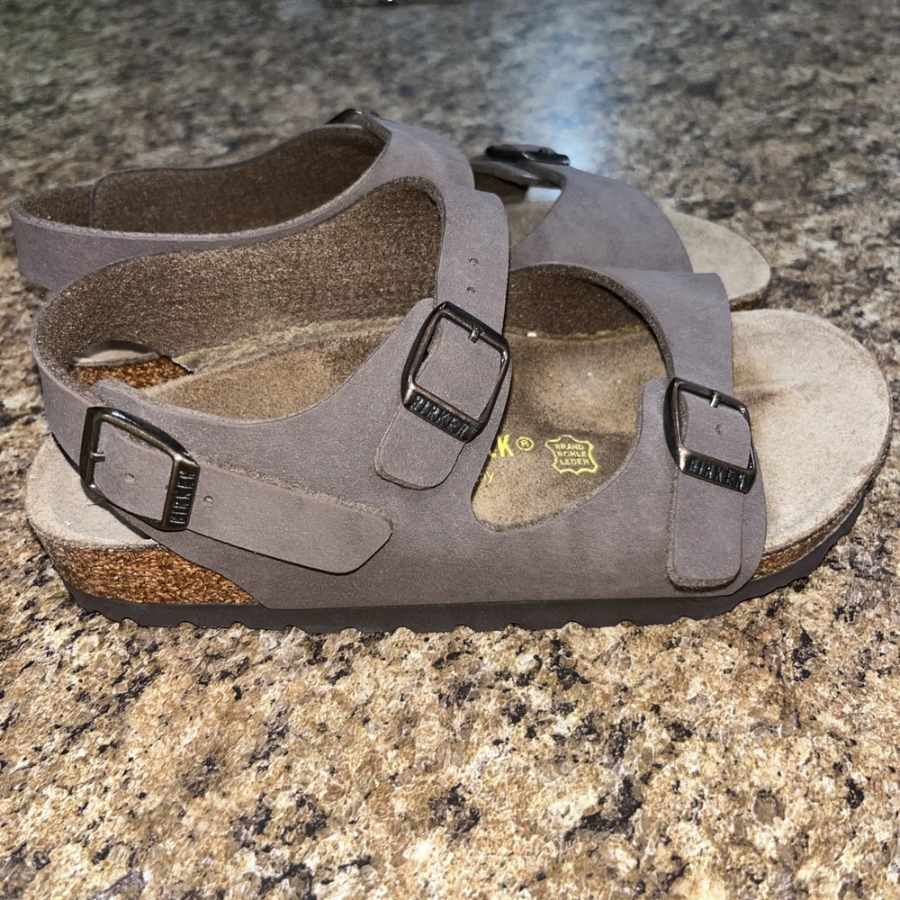 Birkenstock Kids Roma Sandals US Size 2 EU 33 Unisex Mocha 33 210 L2 - Picture 5 of 10